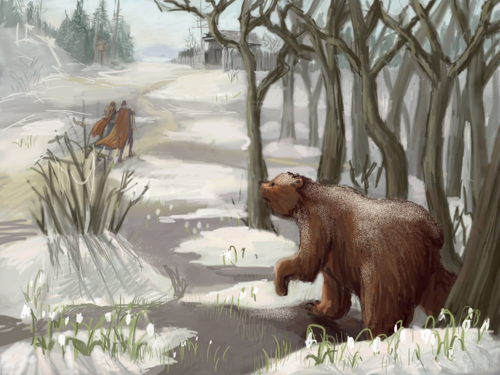 Картина по номерам 40х50 Сибирский бурый медведь
