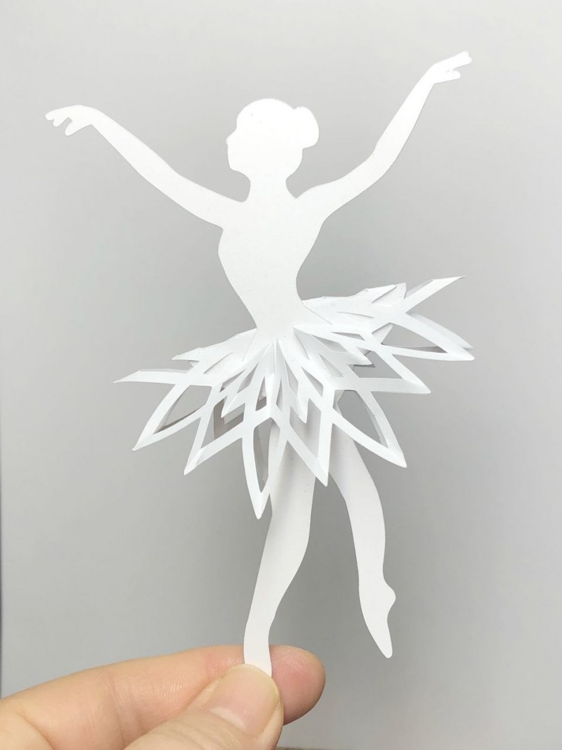 Балерина №1, картинка на вафельной бумаге 20 см с бесплатной доставкой по Москве