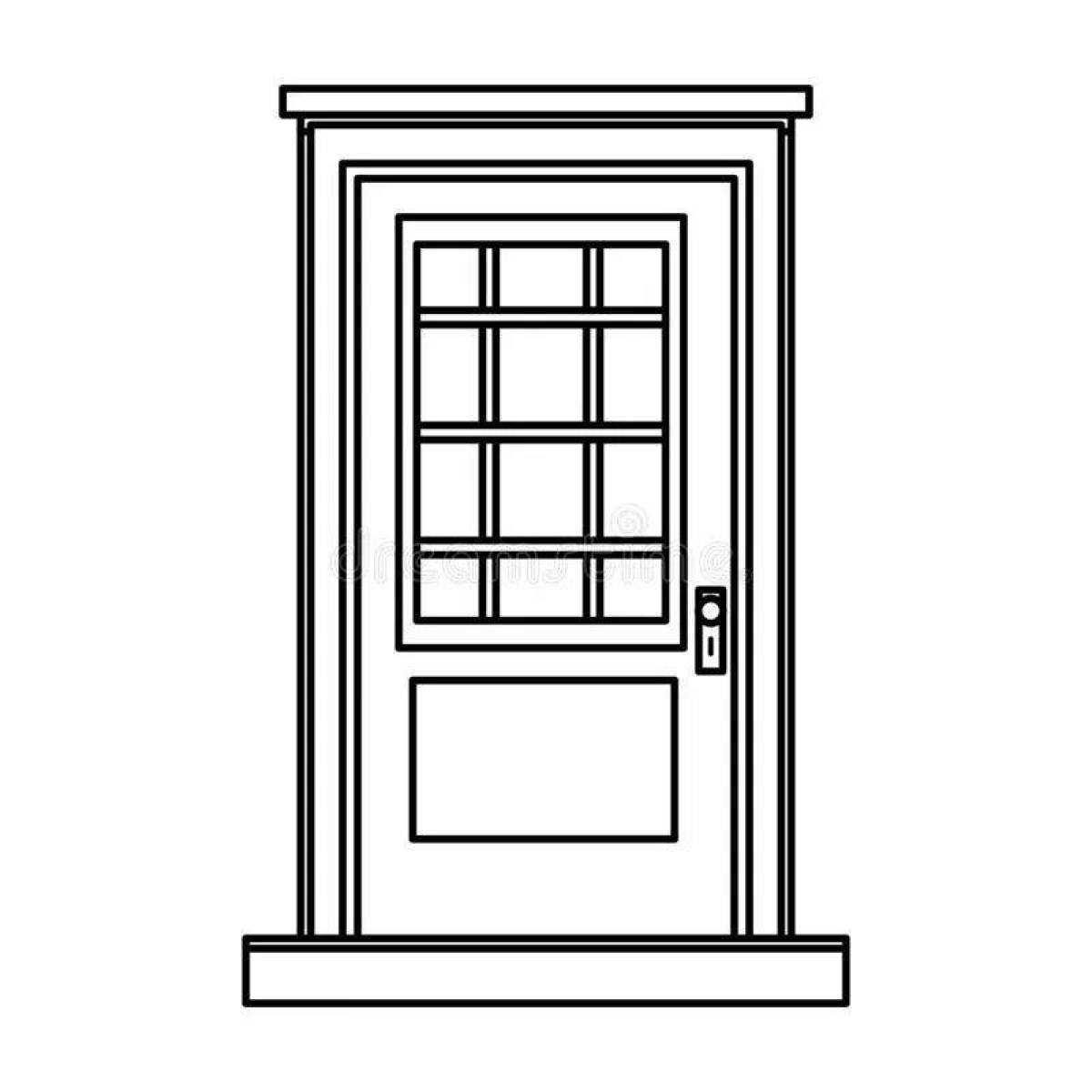 Картинка раскраска дверь. Doors раскраска. Домик с открытыми дверями раскраска для детей. Раскраска дом с открытой дверью. Дверь картинка для детей черно белая.