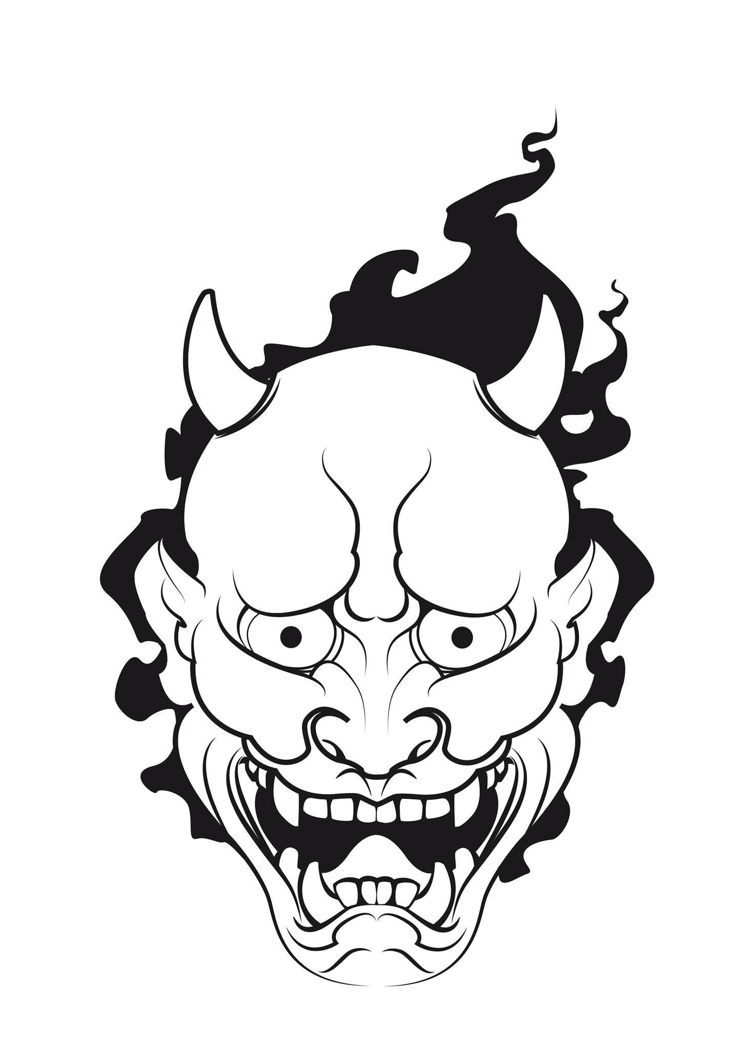 Японский демон рисунок - 81 фото
