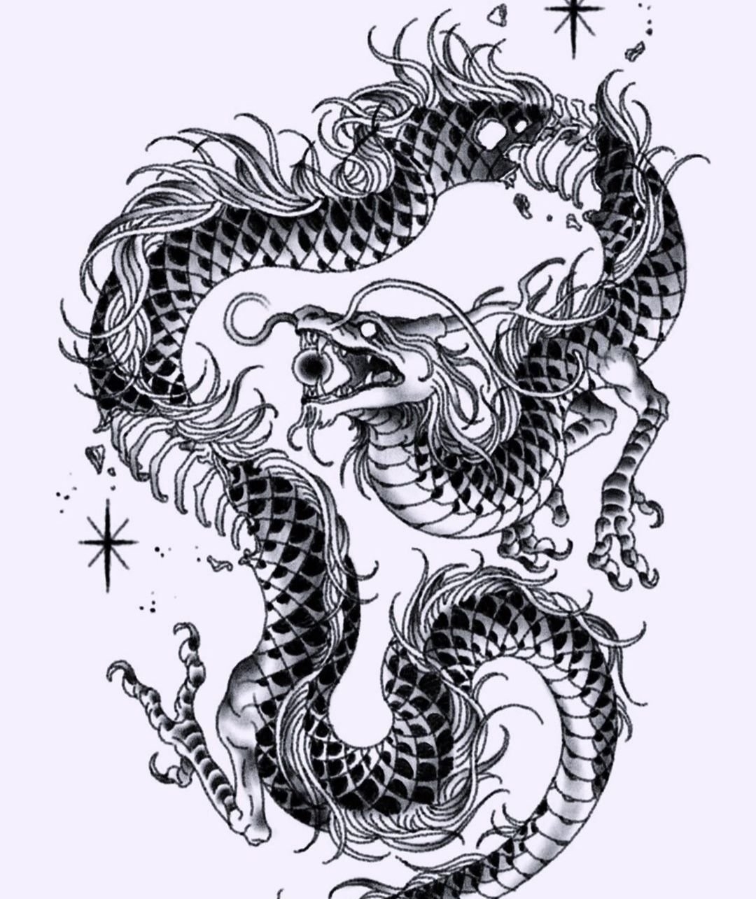 Китайский дракон тату: символика и вдохновение