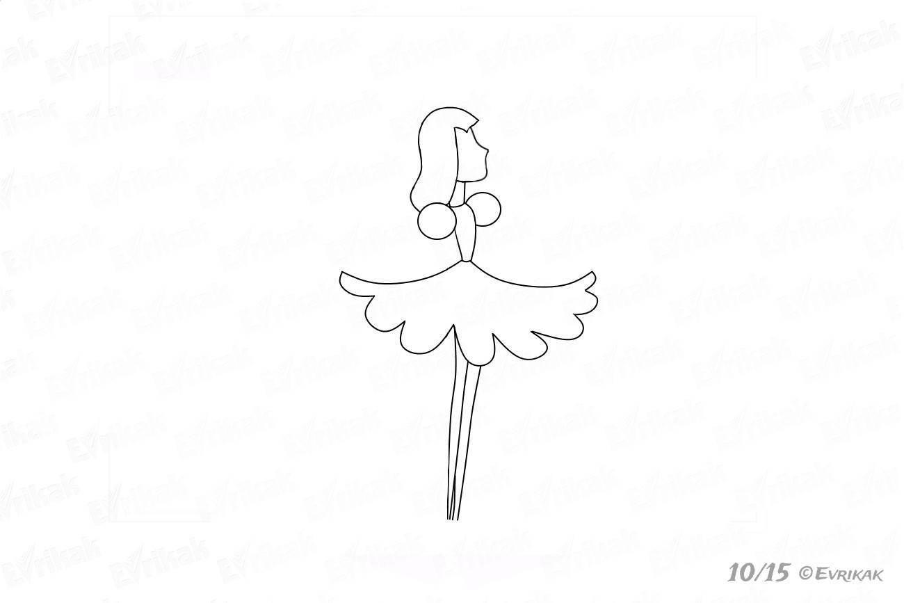 Раскраска Дюймовочка на цветке - распечатать или скачать