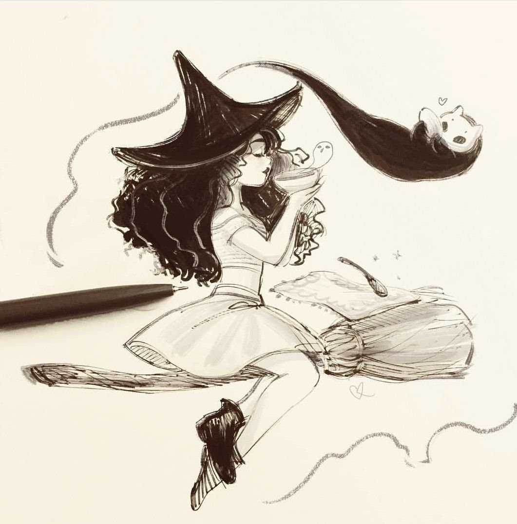 Ведьма со сложным имиджем в 3. Ведьма рисунок карандашом. Рисунки ведьмочек. Картинки для срисовки ведьмы. Нарисовать ведьму.