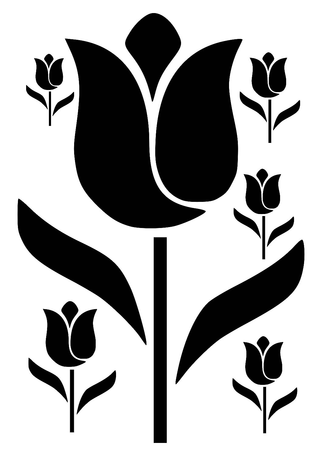 Рисунок черный тюльпан - 63 фото