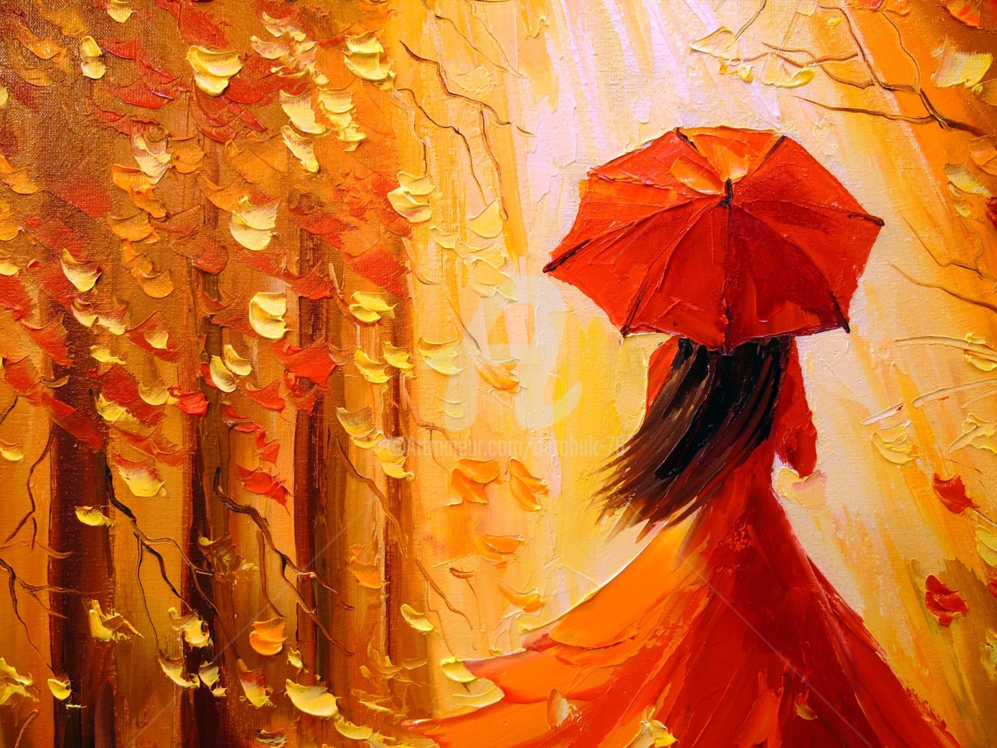 Картинки “Осень, девушка с зонтом” (46 фото)