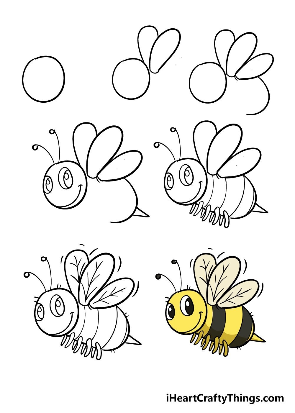 Картинки раскраски пчелка (53 фото)