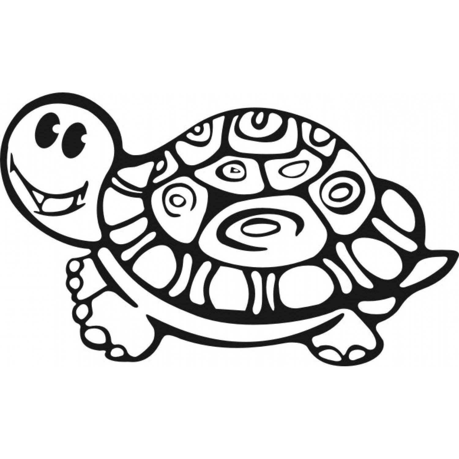 Рисунок черепахи - векторный клипарт Royalty-Free