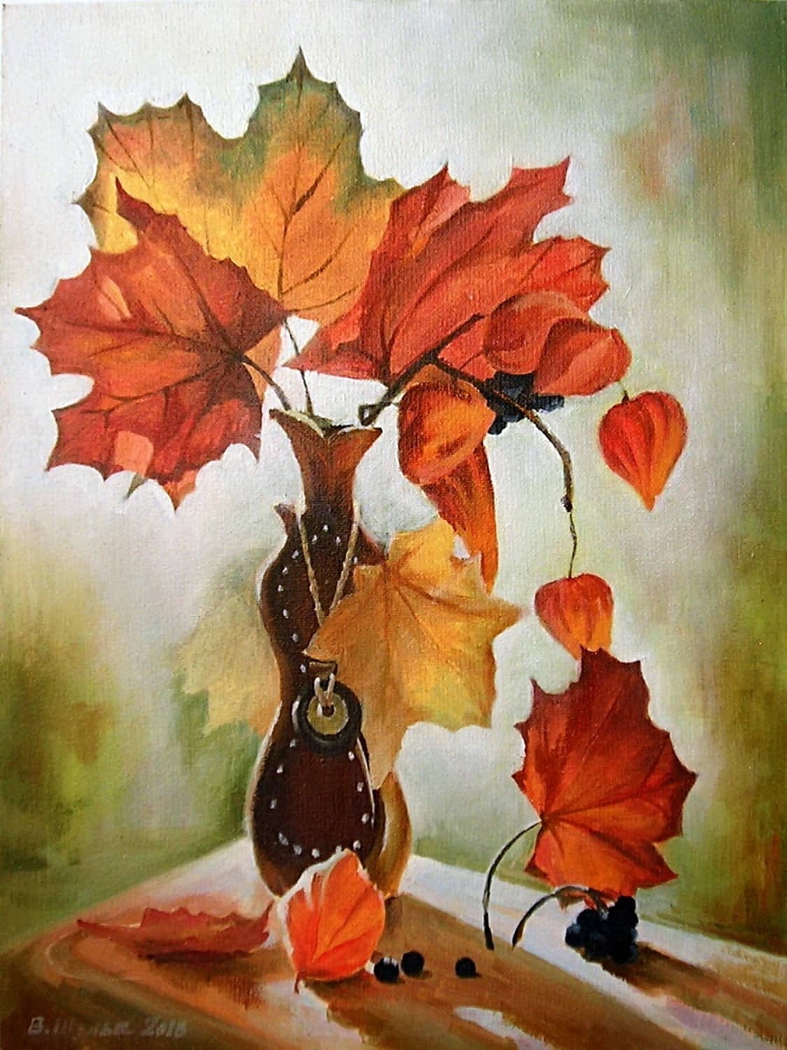 Фото по запросу Осенний букет листьев