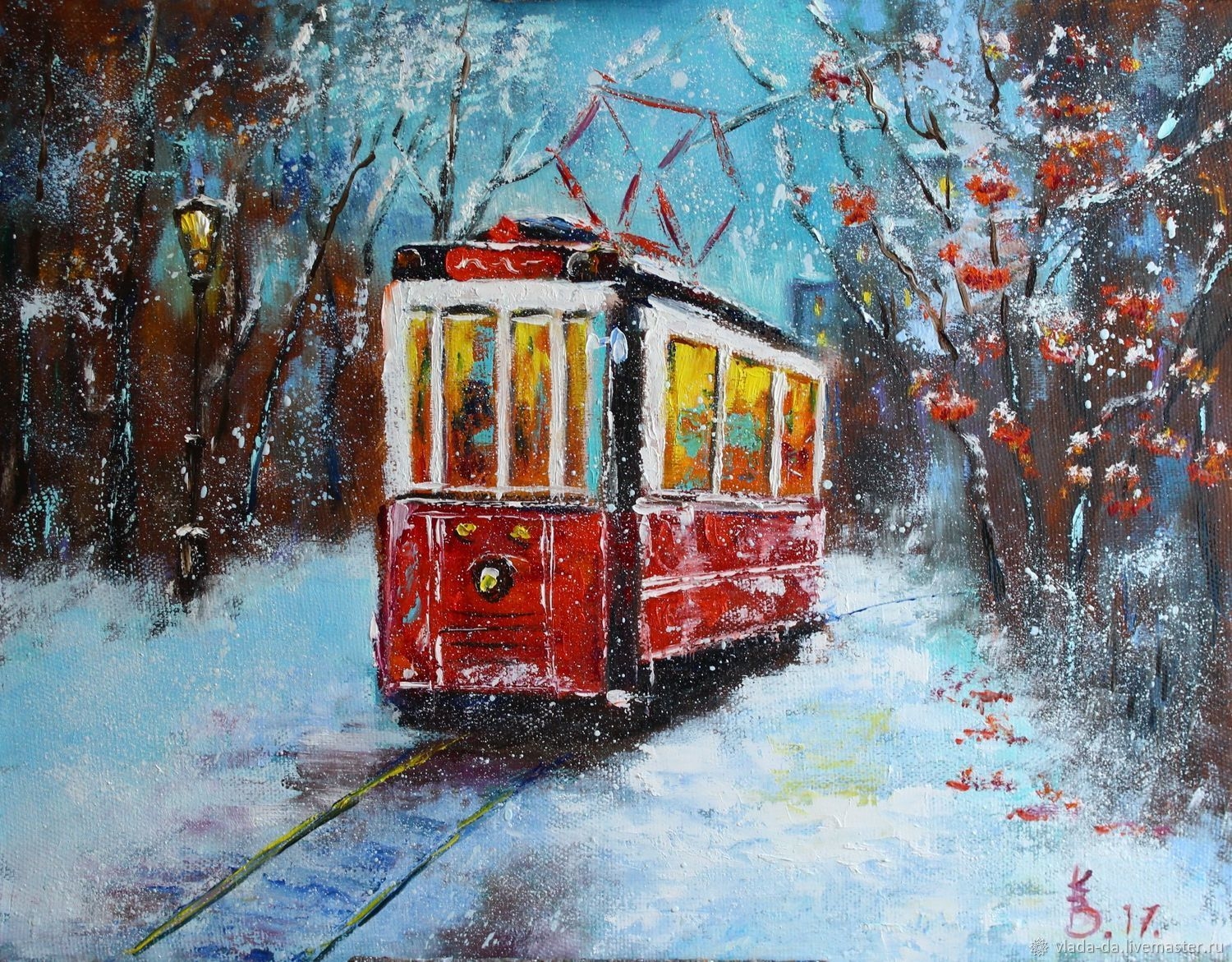 Трамвай в зимнем лесу - 78 фото