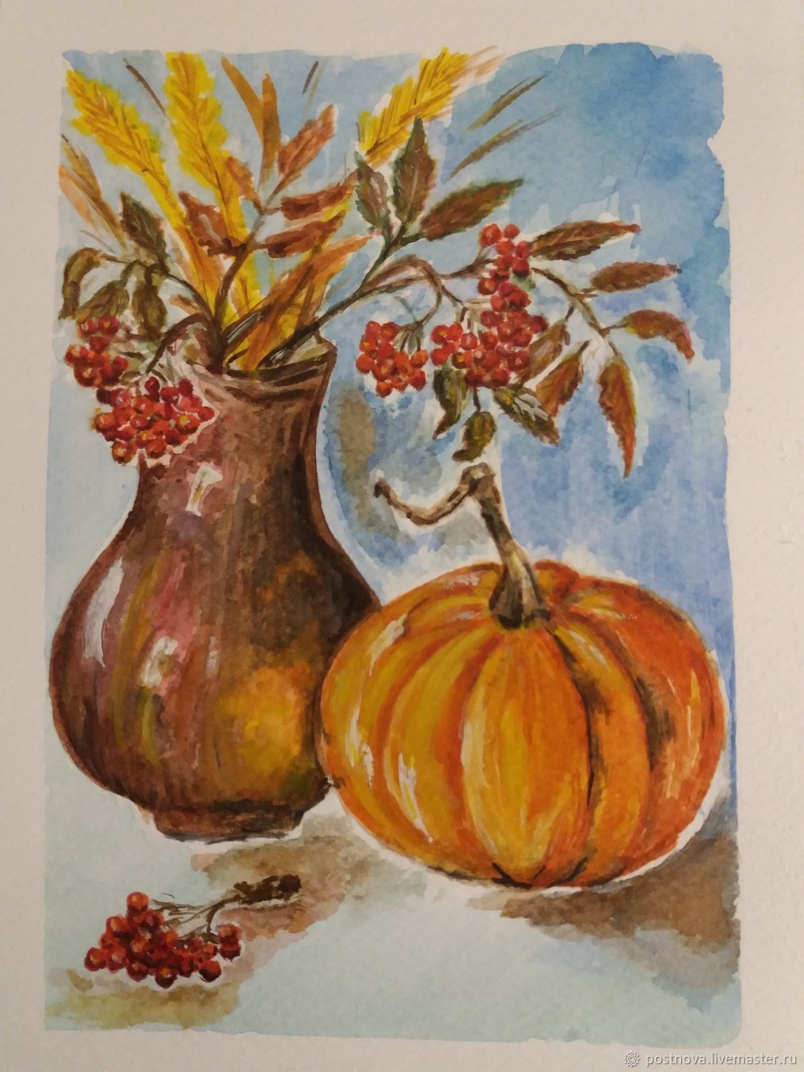 Рисунок натюрморт из осенних плодов - 76 фото