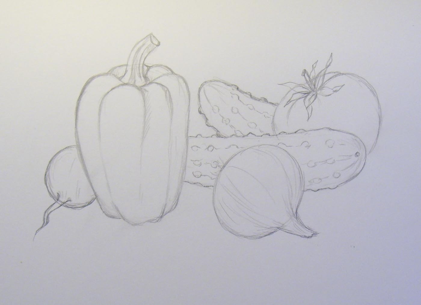 Простые рисунки 7 класса. Натюрморт с овощами карандашом. Овощи карандашом. Натюрморт фрукты и овощи карандашом. Натюрморт из овощей карандашом.