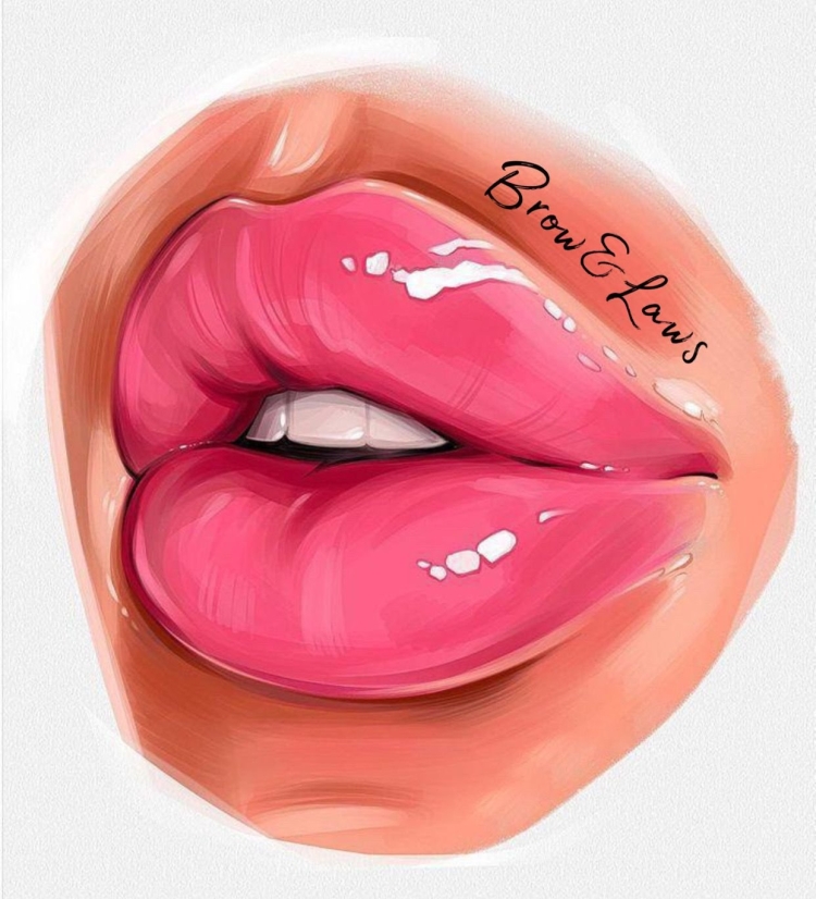 Женские губы рисунок