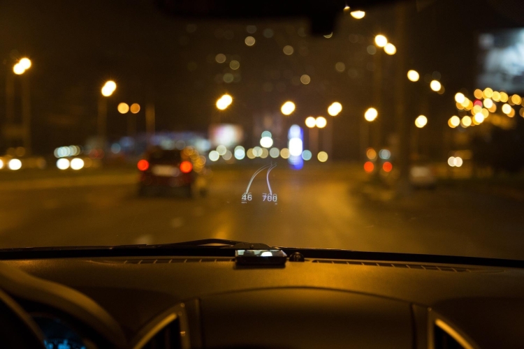 Вид из окна машины ночью - 54 фото
