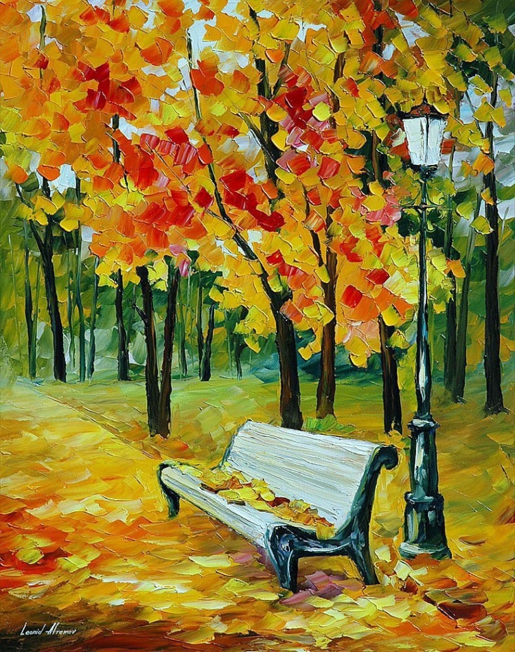 Осень парк скамейки
