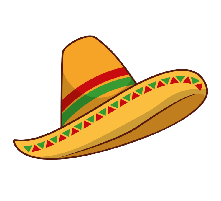 Мексиканская шляпа рисунок