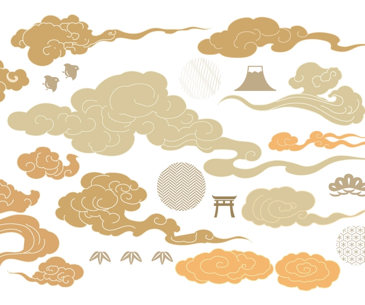 Китайские облака рисунок