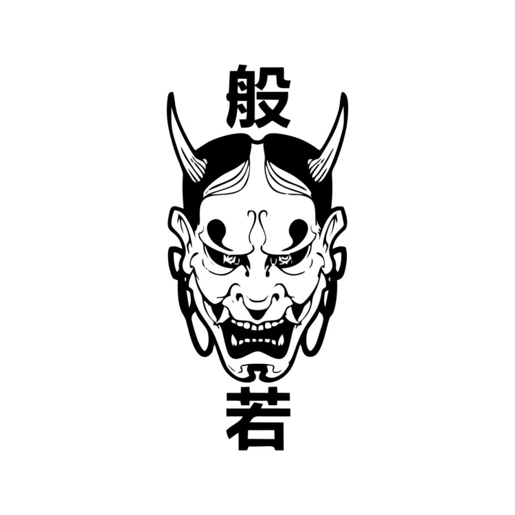Японский демон рисунок