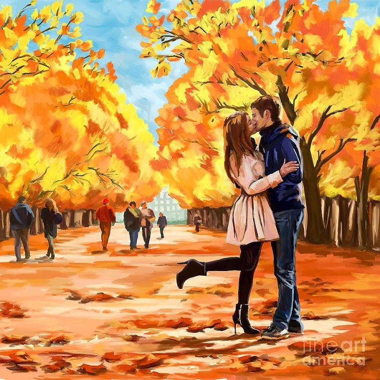 Влюбленные осенью