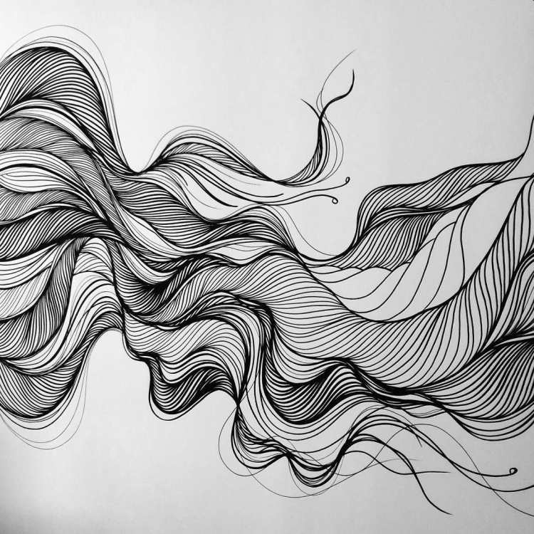 Абстрактные линии рисунок