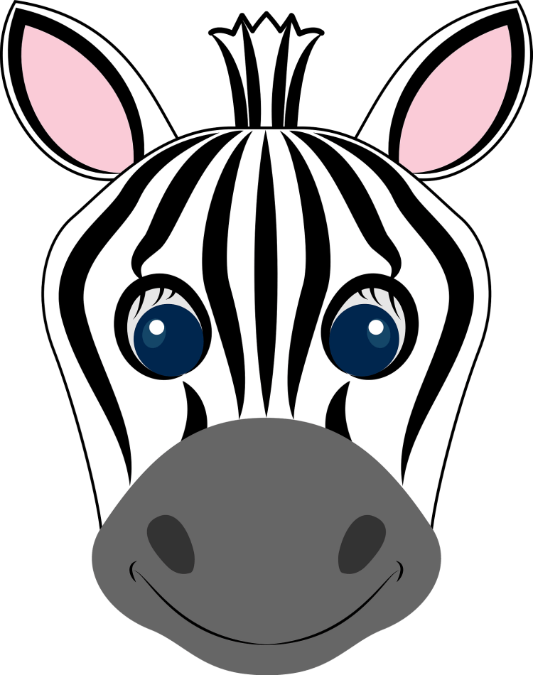 Рисунок морда зебры