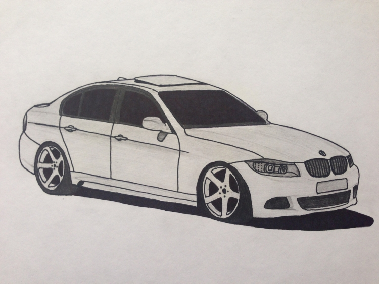 BMW e39 рисунок