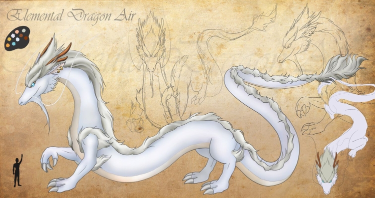 Длинный дракон рисунок