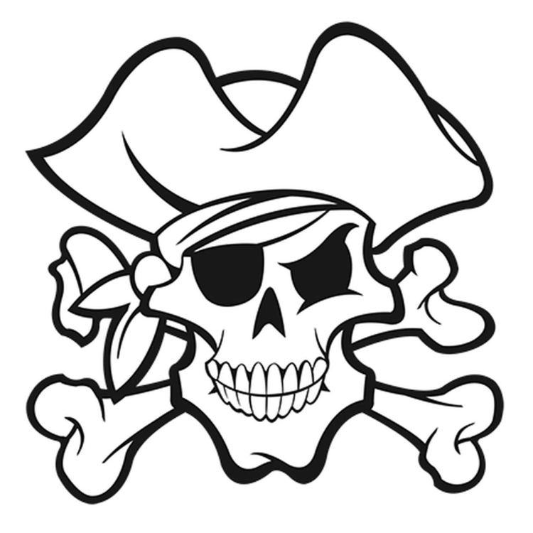 Рисунок череп пирата