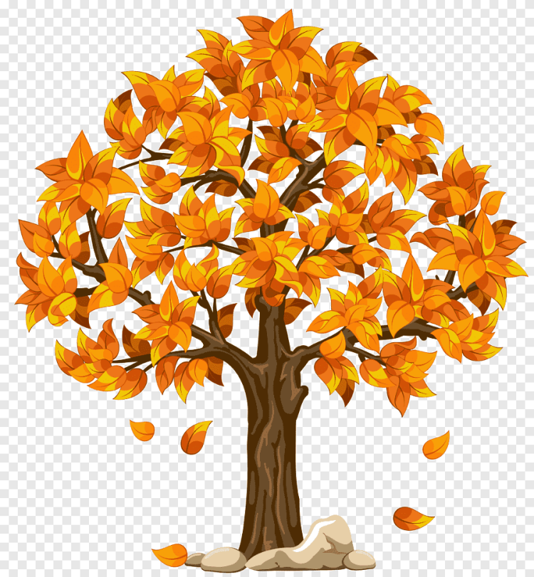 Осеннее дерево в сад