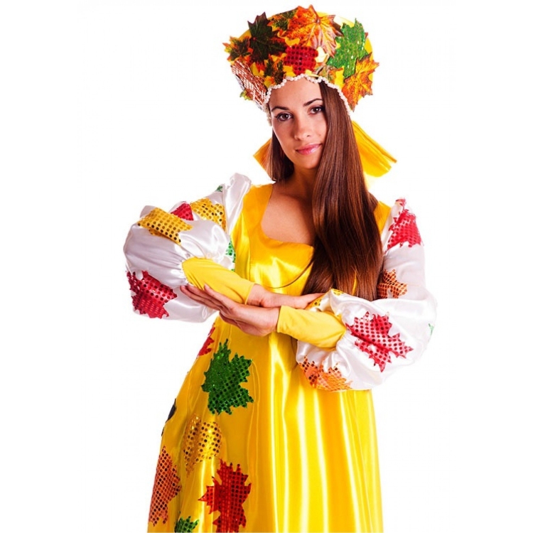 Женский карнавальный костюм осени