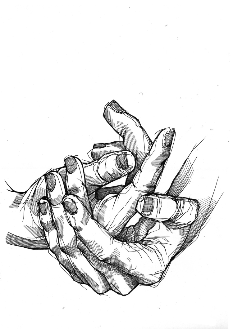 Руки влюбленных рисунок карандашом
