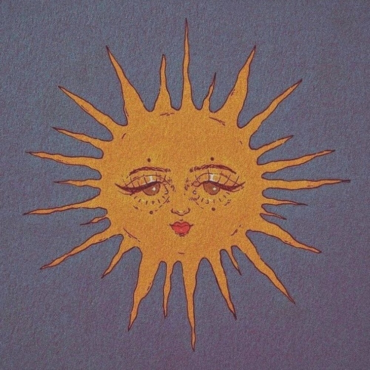 Солнце с глазами рисунок