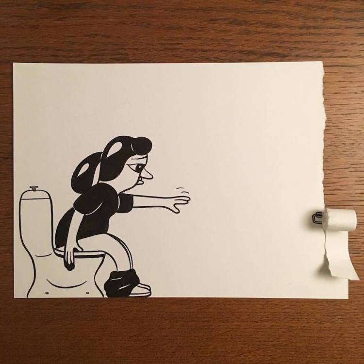 Креативные рисунки на бумаге