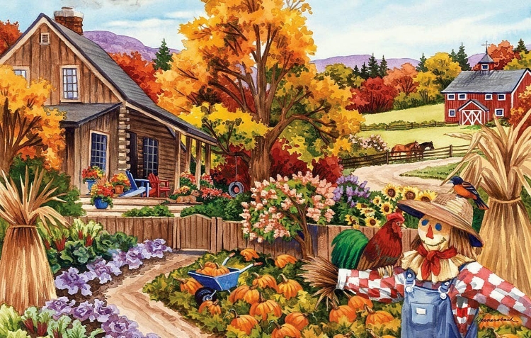 Осень в огороде рисунок