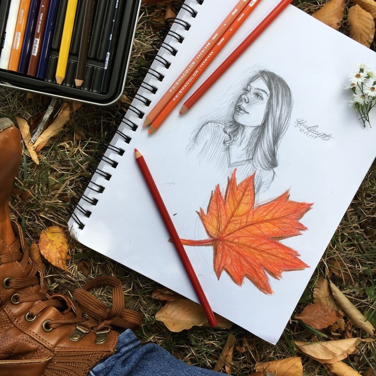 Drawing aesthetic Fall