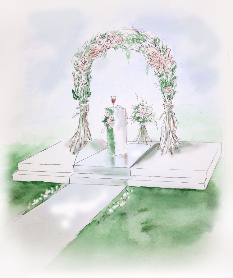 Осенняя арка для свадьбы