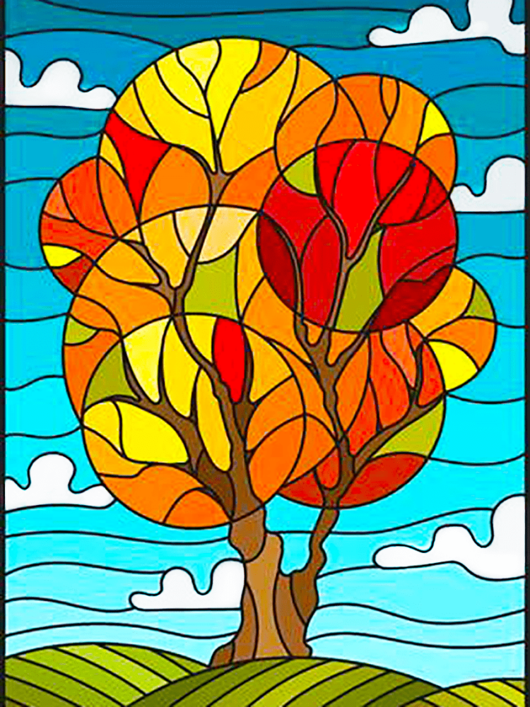 Осенняя мозаика рисунки