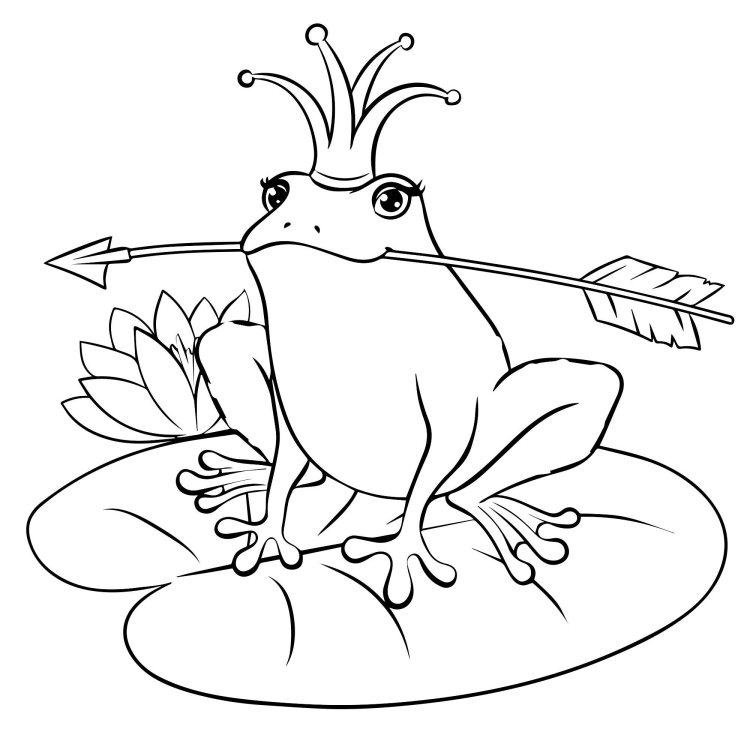 Царевна лягушка детский рисунок карандашом