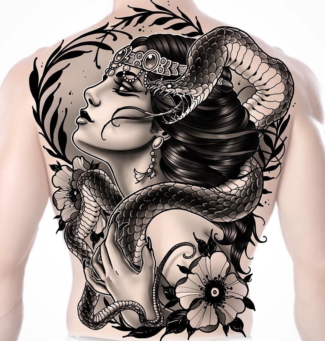 Женщина змея татуировка: символика и значение