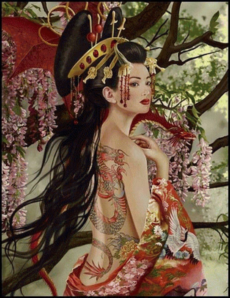 Рисунок «Китайская девушка» - Татьяна Лорин