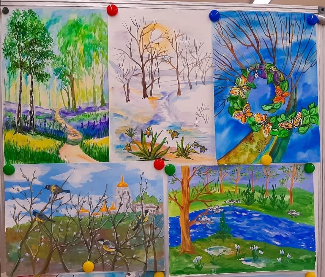 Урок изо весенний пейзаж. Рисование весеннего пейзажа. Весенние рисунки для детей. Весенний пейзаж для детей.
