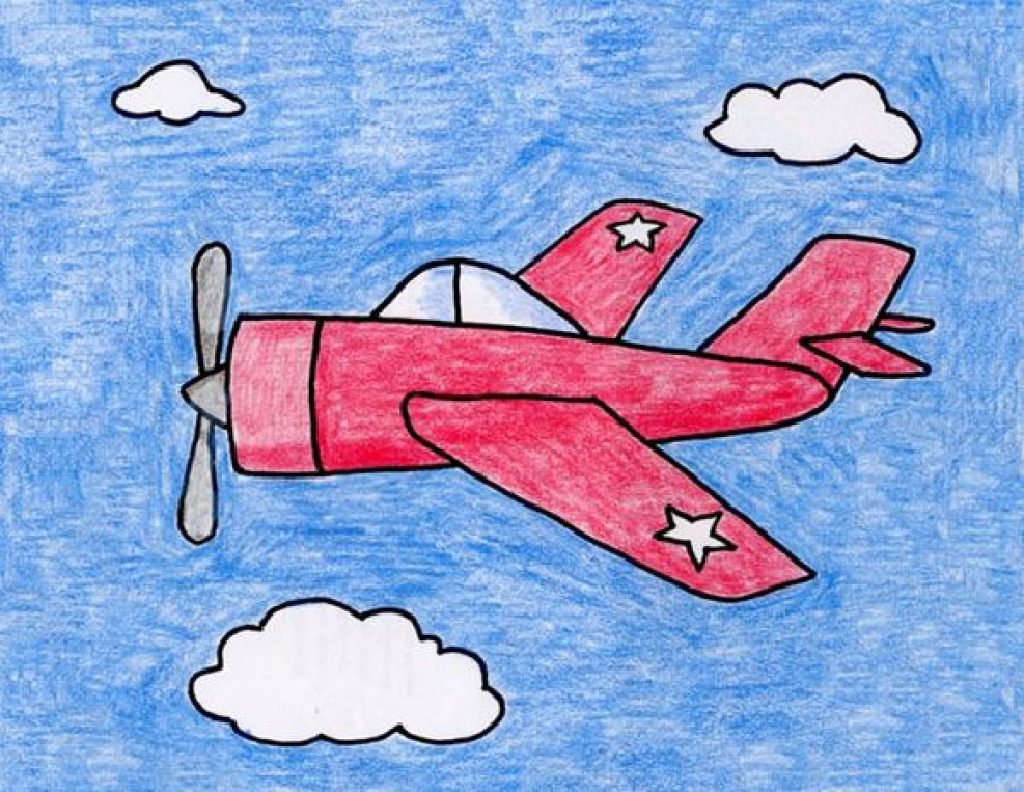Рисунок самолета для детей