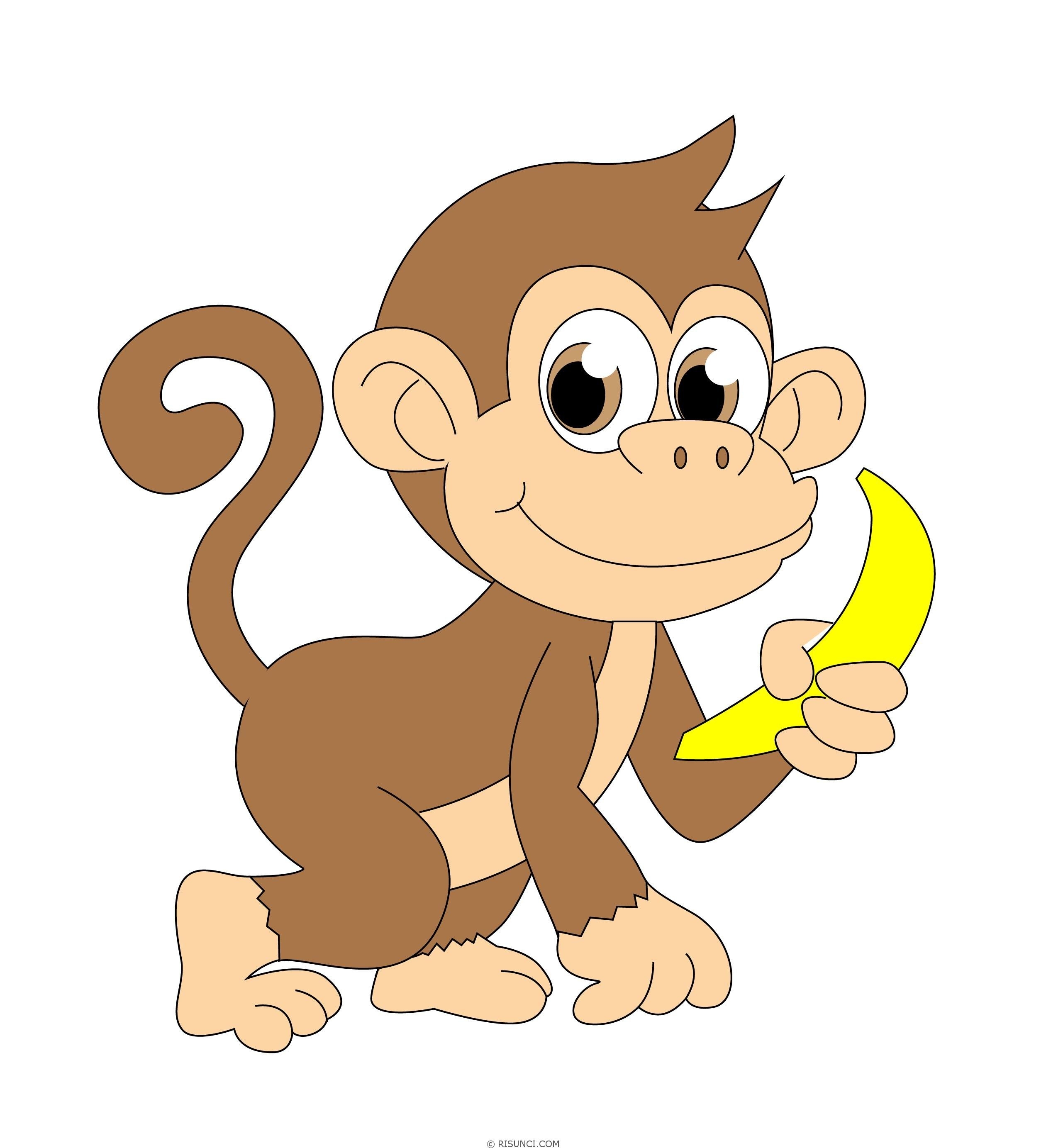 Рисунок обезьянки