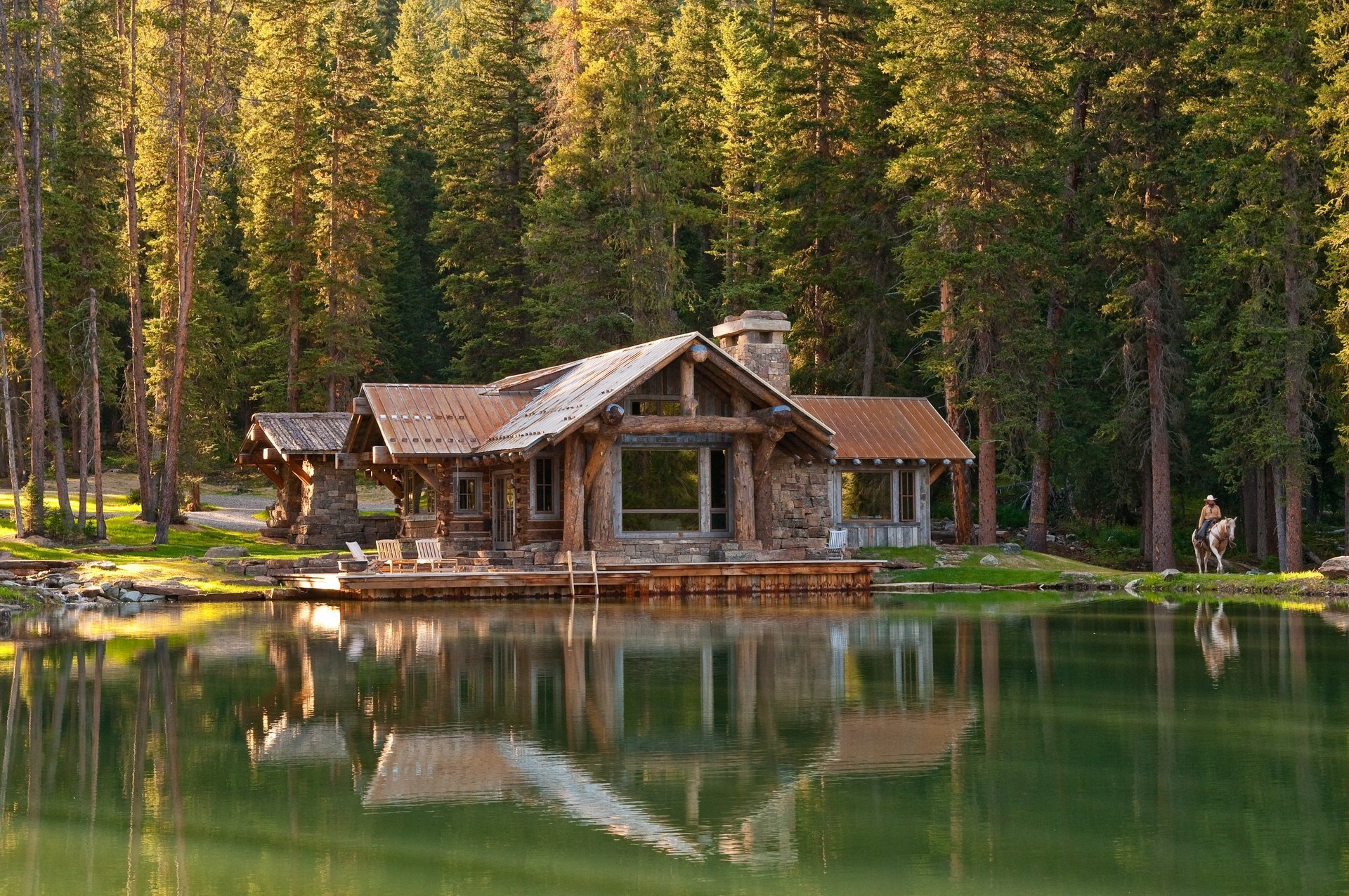 Дом у озера (44 фото) - красивые картинки и HD фото