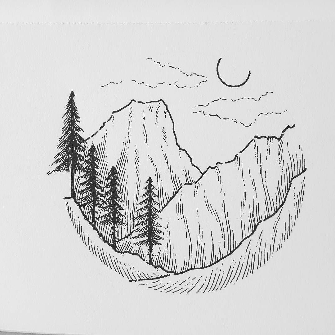 Легкие горы идея. Горы эскиз. Пейзаж гор карандашом. Рисунки природы карандашом для срисовки. Горный пейзаж карандашом.