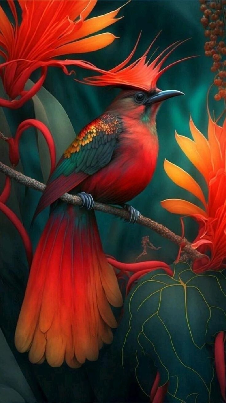 Танец райской птицы