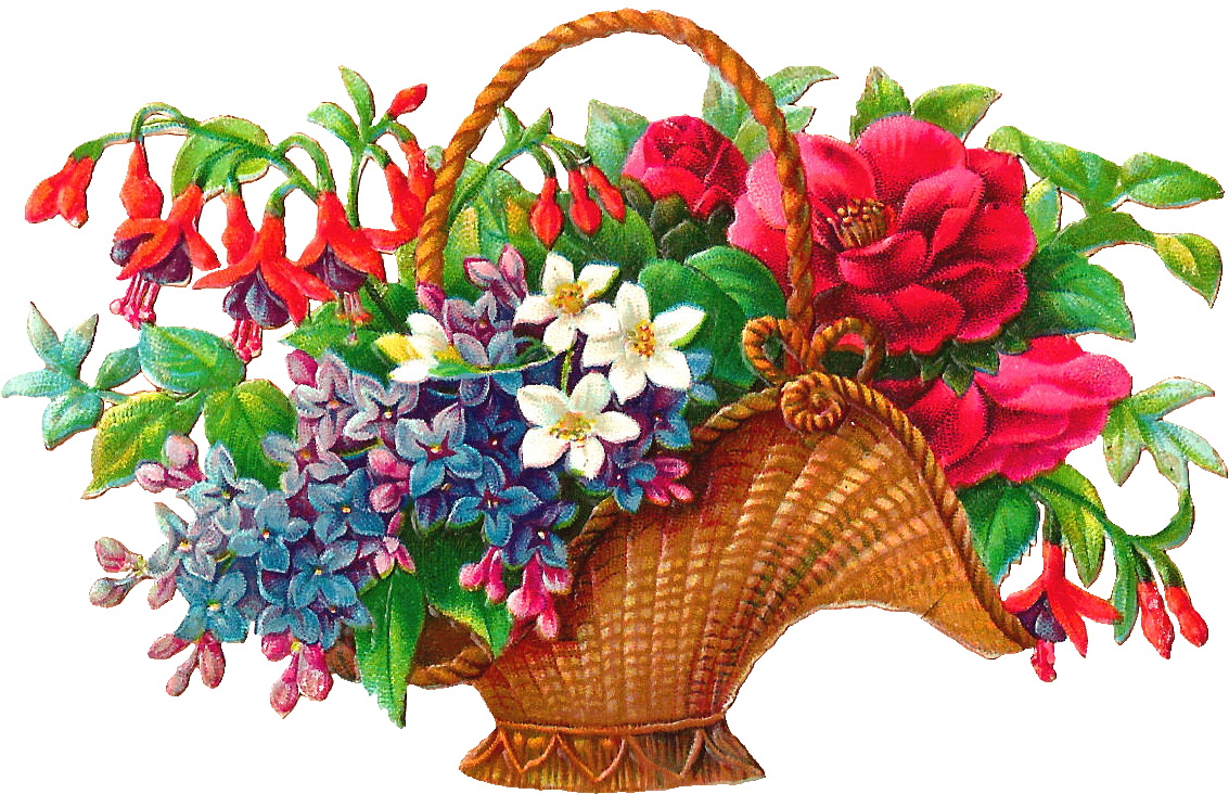 Корзина с цветами и продуктами «Грация»
