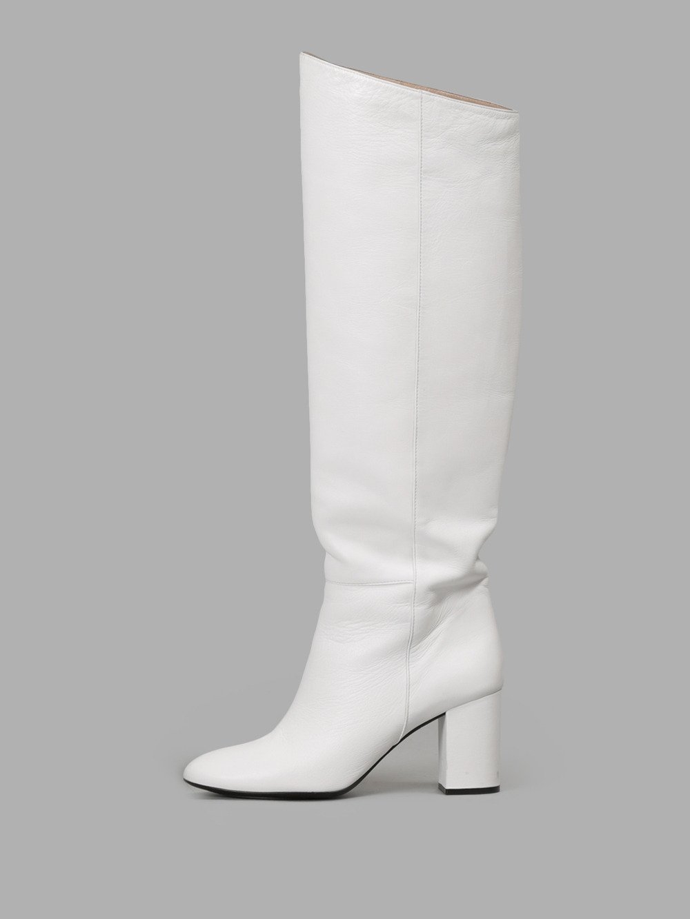 Белые женские осенние сапоги - 62 фото