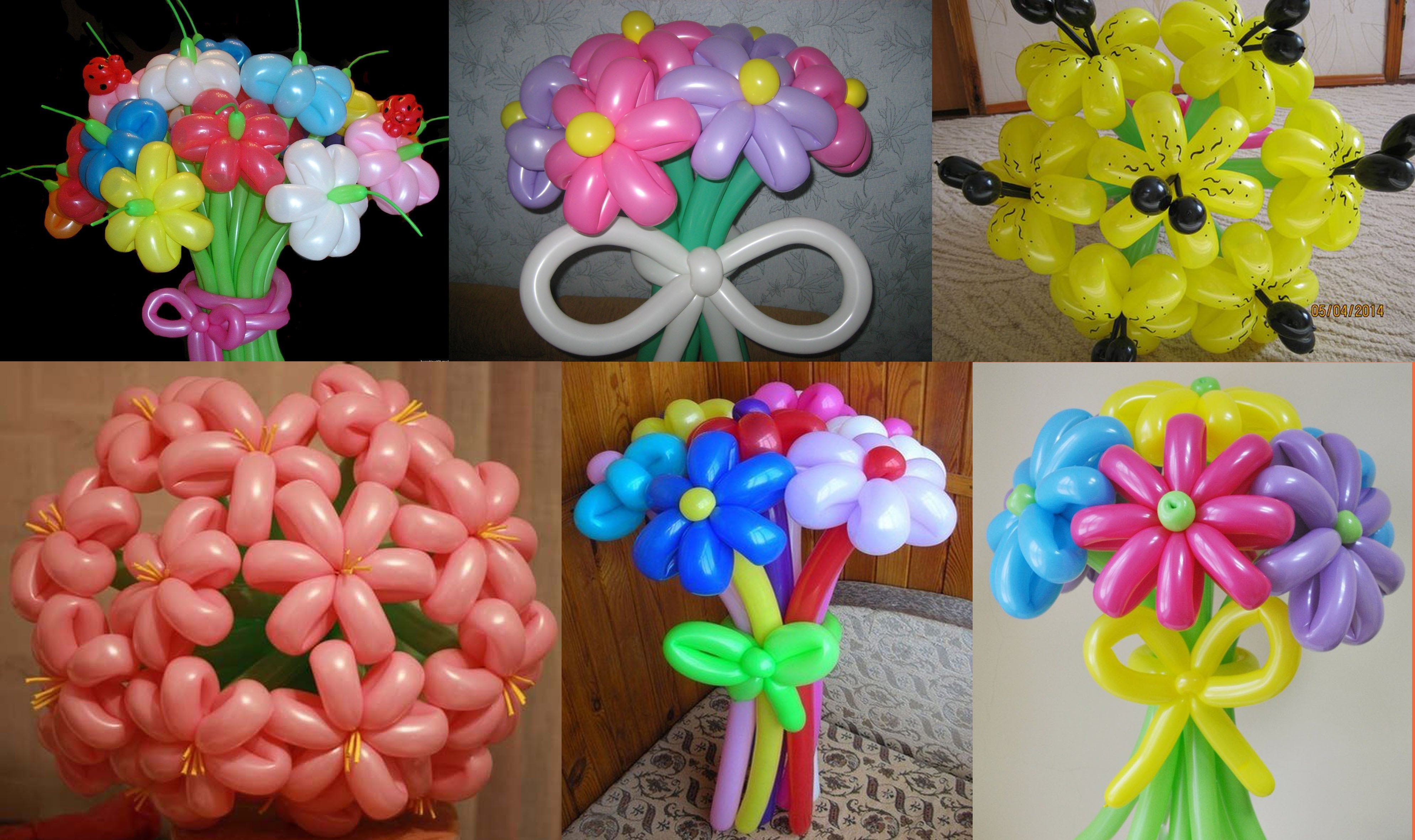 Как сделать цветок из шарика на примере ромашки и ириса