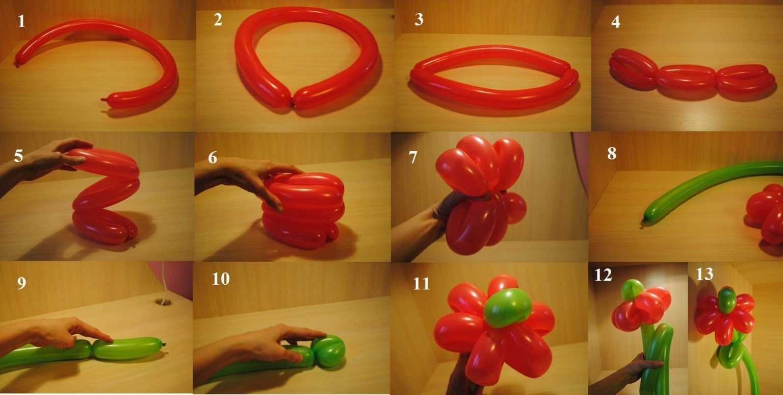 Как сделать цветок из шарика своими руками?