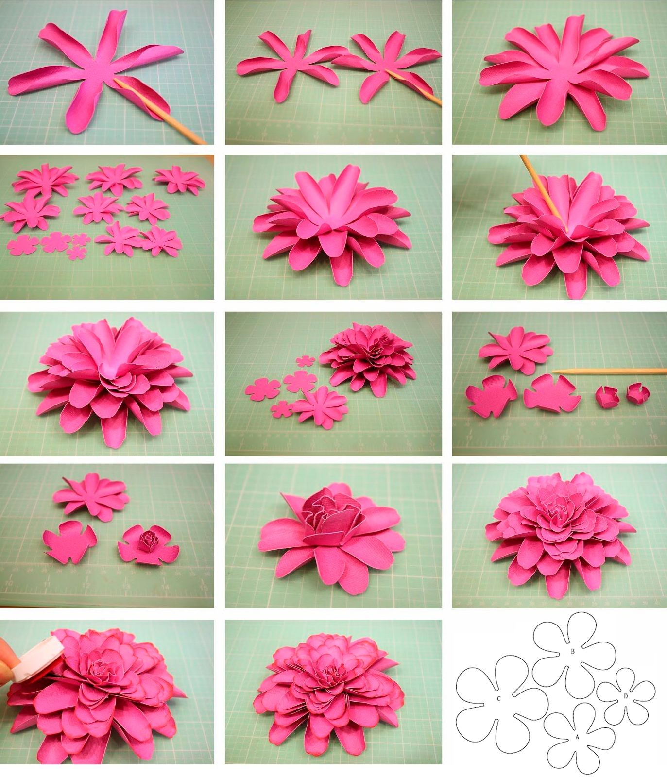 Как сделать легкие цветы из бумаги легко и быстро. Пошаговые инструкции + 300 фото